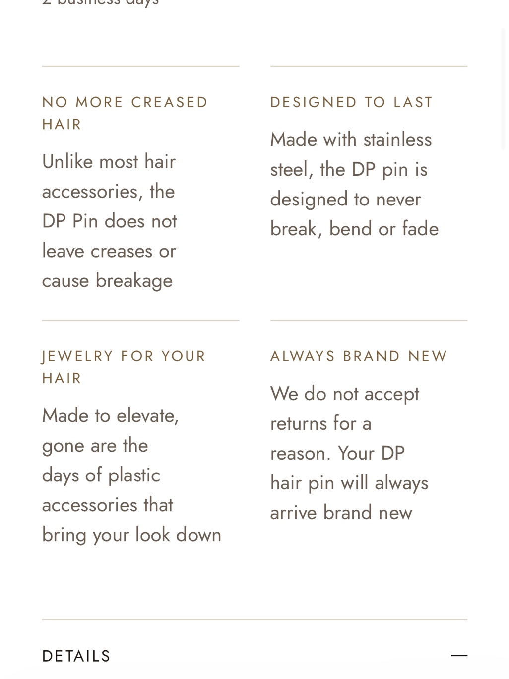 Deborah Pagani Large Hair Pin — image 4 of 5